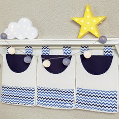 Porta Fraldas Smile para varão - 3 peças Porta Fraldas Smile para varão - 3 peças