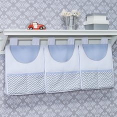 Porta Fraldas Nuvem e Gota Azul para varão - 3 peças Porta Fraldas Nuvem e Gota Azul para varão - 3 peças
