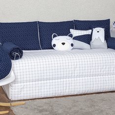 Kit Cama Babá Urso Marinho - 09 Peças Kit Cama Babá Urso Marinho - 09 Peças