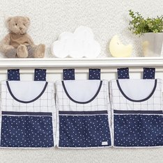 Porta Fraldas Urso Marinho para varão - 3 Peças Porta Fraldas Urso Marinho para varão - 3 Peças