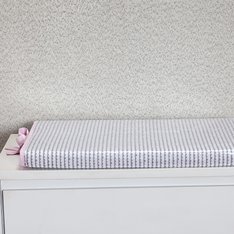 Trocador Plastificado Cisne Rosa e Cinza - 1 Peça Trocador Plastificado Cisne Rosa e Cinza - 1 Peça