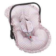 Capa Bebê Conforto Estampado e Protetor de Cinto Coelhinha - 3 Peças Capa Bebê Conforto Estampado e Protetor de Cinto Coelhinha - 3 Peças