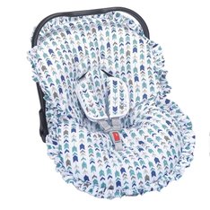 Capa Bebê Conforto Estampado e Protetor de Cinto Dinossauro - 3 Peças Capa Bebê Conforto Estampado e Protetor de Cinto Dinossauro - 3 Peças