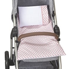 Colchonete Para Carrinho Estampado Coelhinha - 4 Peças Colchonete Para Carrinho Estampado Coelhinha - 4 Peças