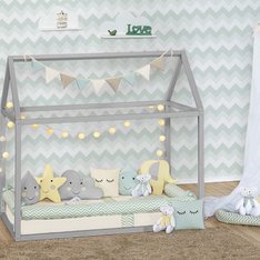 Kit Montessoriano Chevron Verde Malva - 7 Peças Kit Montessoriano Chevron Verde Malva - 7 Peças
