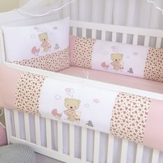 Kit Berço Brilhante Mamãe Ursa - 10 Peças Kit Berço Brilhante Mamãe Ursa - 10 Peças