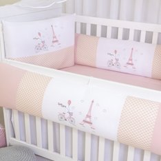 Kit Berço Brilhante Mon Bijou - 10 Peças Kit Berço Brilhante Mon Bijou - 10 Peças