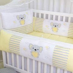 Kit Berço Brilhante Coala Loui - 10 Peças Kit Berço Brilhante Coala Loui - 10 Peças
