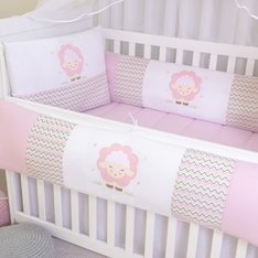 Kit Berço Brilhante Ovelhinha - 10 Peças Kit Berço Brilhante Ovelhinha - 10 Peças