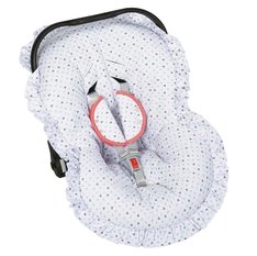 Capa Bebê Conforto Estampado e Protetor de Cinto Lhama - 3 Peças Capa Bebê Conforto Estampado e Protetor de Cinto Lhama - 3 Peças