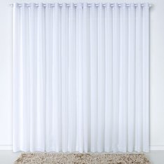 Cortina Bless Cinza para Varão com forro - 1 Peça Cortina Bless Cinza para Varão com forro - 1 Peça