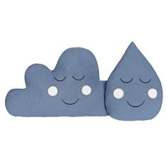 Enfeite Decorativo Nuvem e Gotinha Petróleo - 02 peças Enfeite Decorativo Nuvem e Gotinha Petróleo - 02 peças