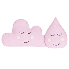 Enfeite Decorativo Nuvem e Gotinha Rosa - 02 peças Enfeite Decorativo Nuvem e Gotinha Rosa - 02 peças