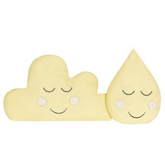 Enfeite Decorativo Nuvem e Gotinha Amarela - 02 peças Enfeite Decorativo Nuvem e Gotinha Amarela - 02 peças