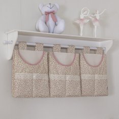 Porta Fraldas para varão Lovely Floral - 3 Peças Porta Fraldas para varão Lovely Floral - 3 Peças