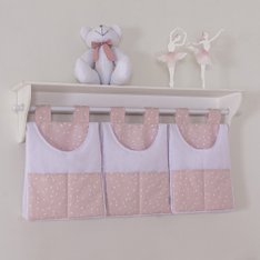 Porta Fraldas para varão Little Princess - 3 Peças Porta Fraldas para varão Little Princess - 3 Peças