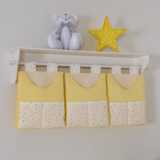 Porta Fraldas para varão Dream Amarelo - 3 Peças Porta Fraldas para varão Dream Amarelo - 3 Peças