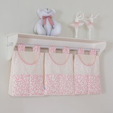 Porta Fraldas para varão Dream Rosa - 3 Peças Porta Fraldas para varão Dream Rosa - 3 Peças