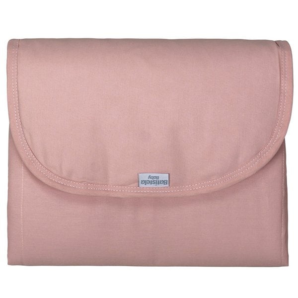 Trocador Portátil Rosê Antigo com Forro Impermeável e Bolsos Internos - 1 peça Trocador Portátil Rosê Antigo com Forro Impermeável e Bolsos Internos - 1 peça