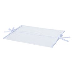 Capa Plástica com Viés Branco p/ Trocador Reto - 01 Peça Capa Plástica com Viés Branco p/ Trocador Reto - 01 Peça
