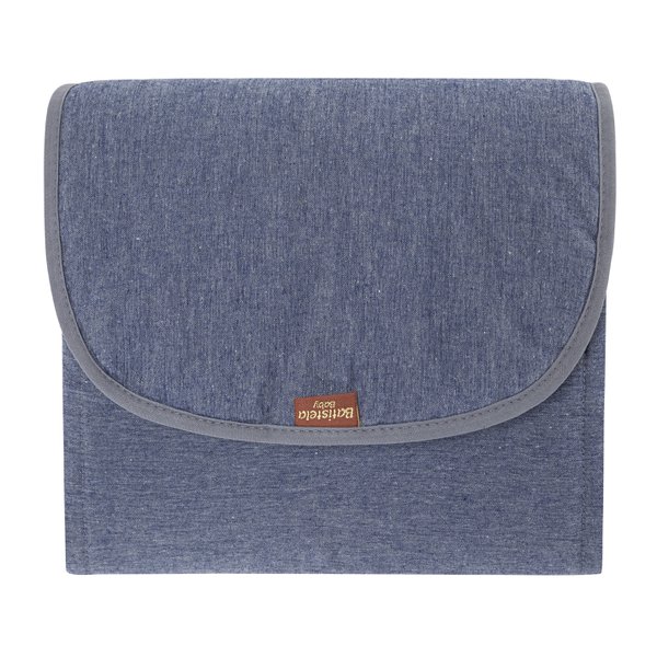 Trocador Portátil Linho Jeans com Forro Impermeável e Bolsos Internos - 1 peça Trocador Portátil Linho Jeans com Forro Impermeável e Bolsos Internos - 1 peça