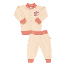 Conjunto Baby Casaco e Calça em Plush Papillon - 02 Peças Conjunto Baby Casaco e Calça em Plush Papillon - 02 Peças