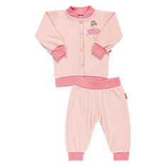 Conjunto Baby Casaco e Calça em Plush Fleur - 02 Peças Conjunto Baby Casaco e Calça em Plush Fleur - 02 Peças