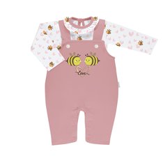 Conjunto Body Manga Longa e Jardineira Longa Abeille - 2 Peças Conjunto Body Manga Longa e Jardineira Longa Abeille - 2 Peças