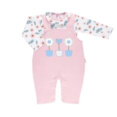 Conjunto Body Manga Longa e Jardineira Longa Fleur - 2 Peças Conjunto Body Manga Longa e Jardineira Longa Fleur - 2 Peças