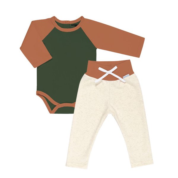 Conjunto Body Manga Longa e Calça Autumm - 2 Peças Conjunto Body Manga Longa e Calça Autumm - 2 Peças