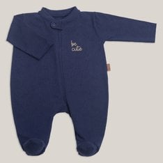 Macacão Basic Longo com Zíper Marinho - 1 peça Macacão Basic Longo com Zíper Marinho - 1 peça