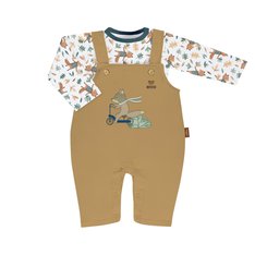 Conjunto Body Manga Longa e Jardineira Longa Raposa - 2 Peças Conjunto Body Manga Longa e Jardineira Longa Raposa - 2 Peças