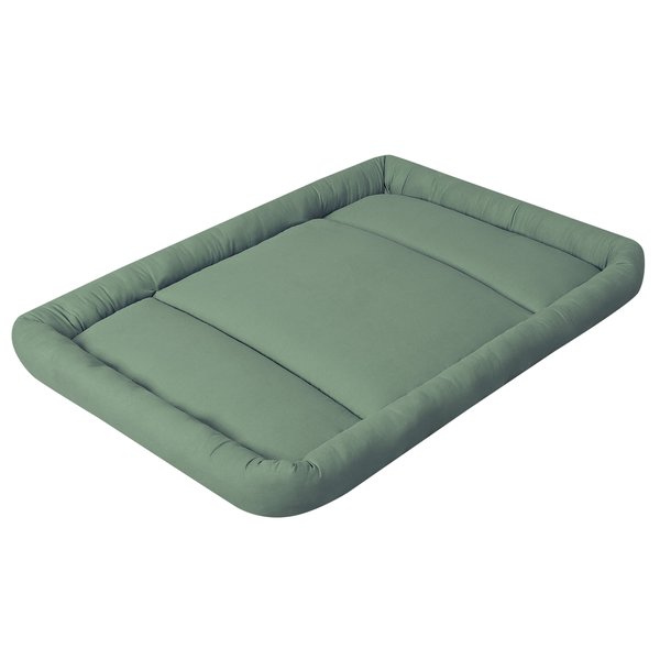Colchonete Infantil Verde Escuro Dobrável com Bordas Fofinhas 100% Algodão - 1 peça Colchonete Infantil Verde Escuro Dobrável com Bordas Fofinhas 100% Algodão - 1 peça