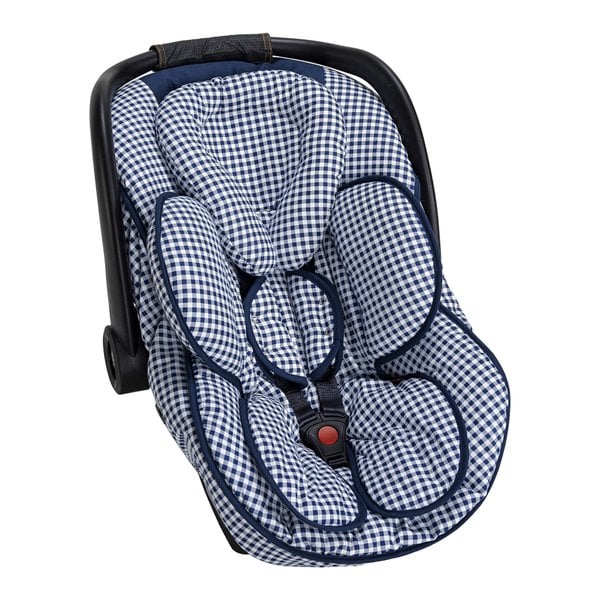 Capa Anatômica Exclusivo Para Bebê Conforto Xadrez Marinho 100% Algodão - 01 Peça Capa Anatômica Exclusivo Para Bebê Conforto Xadrez Marinho 100% Algodão - 01 Peça