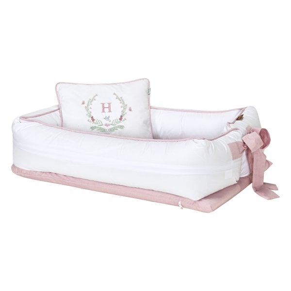 Ninho Redutor De Berço Exclusivo Beija Flor Com Travesseiro Personalizado- 2 Peças Ninho Redutor De Berço Exclusivo Beija Flor Com Travesseiro Personalizado- 2 Peças