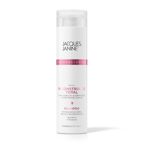 Shampoo Jacques Janine Professionnel Reconstrução Total 240ml Shampoo Jacques Janine Professionnel Reconstrução Total 240ml