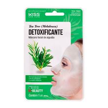 Máscara Facial de Algodão Kiss New York Tea Tree Detoxificante 20ml Máscara Facial de Algodão Kiss New York Tea Tree Detoxificante 20ml