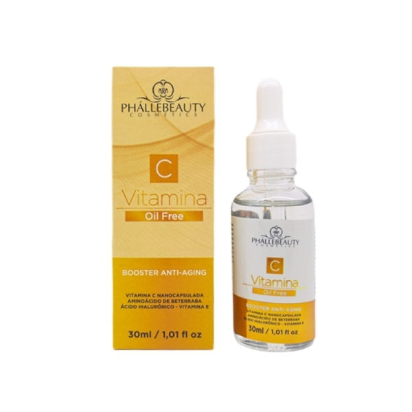 Sérum Booster Phállebeauty Anti-Aging Vitamina C Oil Free 30ml Sérum Booster Phállebeauty Anti-Aging Vitamina C Oil Free 30ml