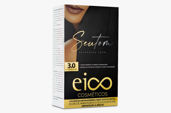 Kit Coloração Eico Seu Tom Castanho Escuro - 3.0 Kit Coloração Eico Seu Tom Castanho Escuro - 3.0