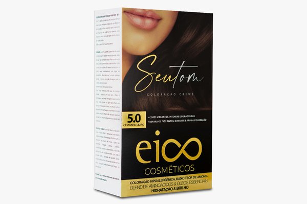 Kit Coloração Eico Seu Tom Castanho Claro 5.0 Kit Coloração Eico Seu Tom Castanho Claro 5.0