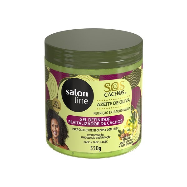 Gel Revitalizante Salon Line SOS Azeite Oliva 550gr Gel Revitalizante Salon Line SOS Azeite Oliva 550gr