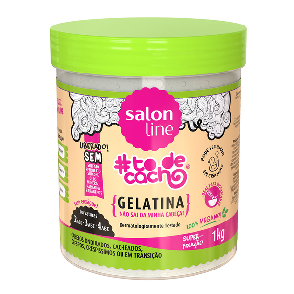 Gelatina Salon Line Todecacho Super Definição 1kg Gelatina Salon Line Todecacho Super Definição 1kg