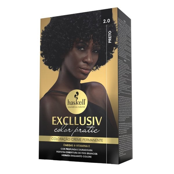 Kit Haskell Coloração Excllusiv Color Pratic Preto - 2.0 Kit Haskell Coloração Excllusiv Color Pratic Preto - 2.0