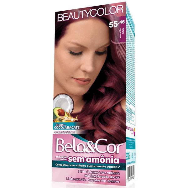 Coloração Creme Bela&Cor Mini Kit sem Amônia 55.46 un Coloração Creme Bela&Cor Mini Kit sem Amônia 55.46 un