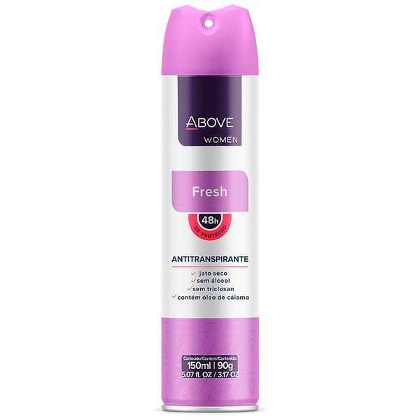 Desodorante Aerosol Above Fresh Aço 150ml Desodorante Aerosol Above Fresh Aço 150ml
