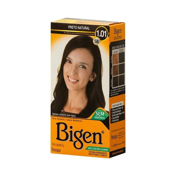 Coloração Bigen em Pó Preto Natural Coloração Bigen em Pó Preto Natural