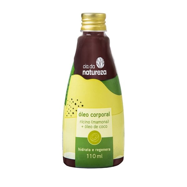 Óleo Corporal Cia da Natureza Rícino e Óleo de Coco 110ml Óleo Corporal Cia da Natureza Rícino e Óleo de Coco 110ml