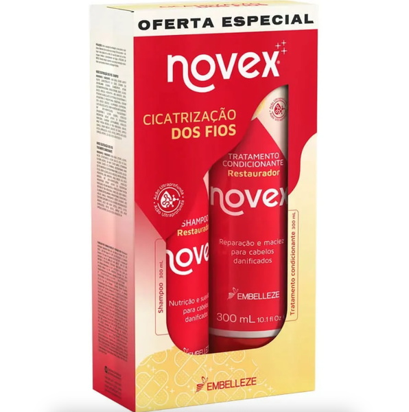 Kit Vitay Novex Shampoo + Condicionador Cicatrização dos Fios un Kit Vitay Novex Shampoo + Condicionador Cicatrização dos Fios un
