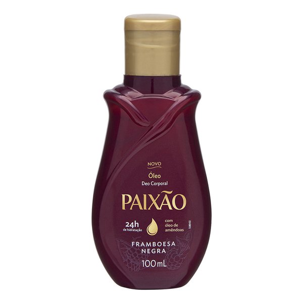 Óleo Corporal Paixão Framboesa Negra 100ml Óleo Corporal Paixão Framboesa Negra 100ml