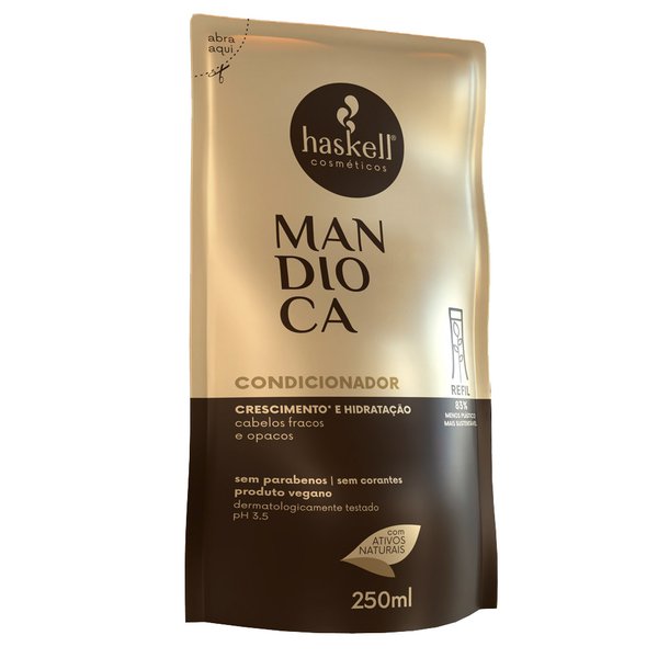 Condicionador Haskell Mandioca Refil 250ml Condicionador Haskell Mandioca Refil 250ml